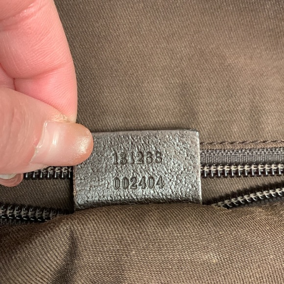 Authentic Gucci original GG web stripe tote handbag brown canvass - Picture 7 of 9